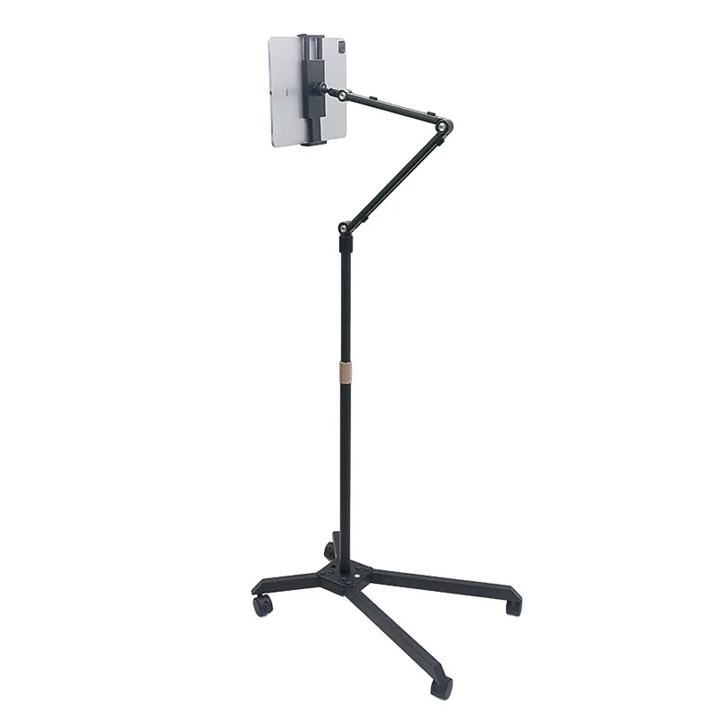 Lazy pulley Floor mobile phone Tablet computer holder Free adjustment Rotating shooting bracket