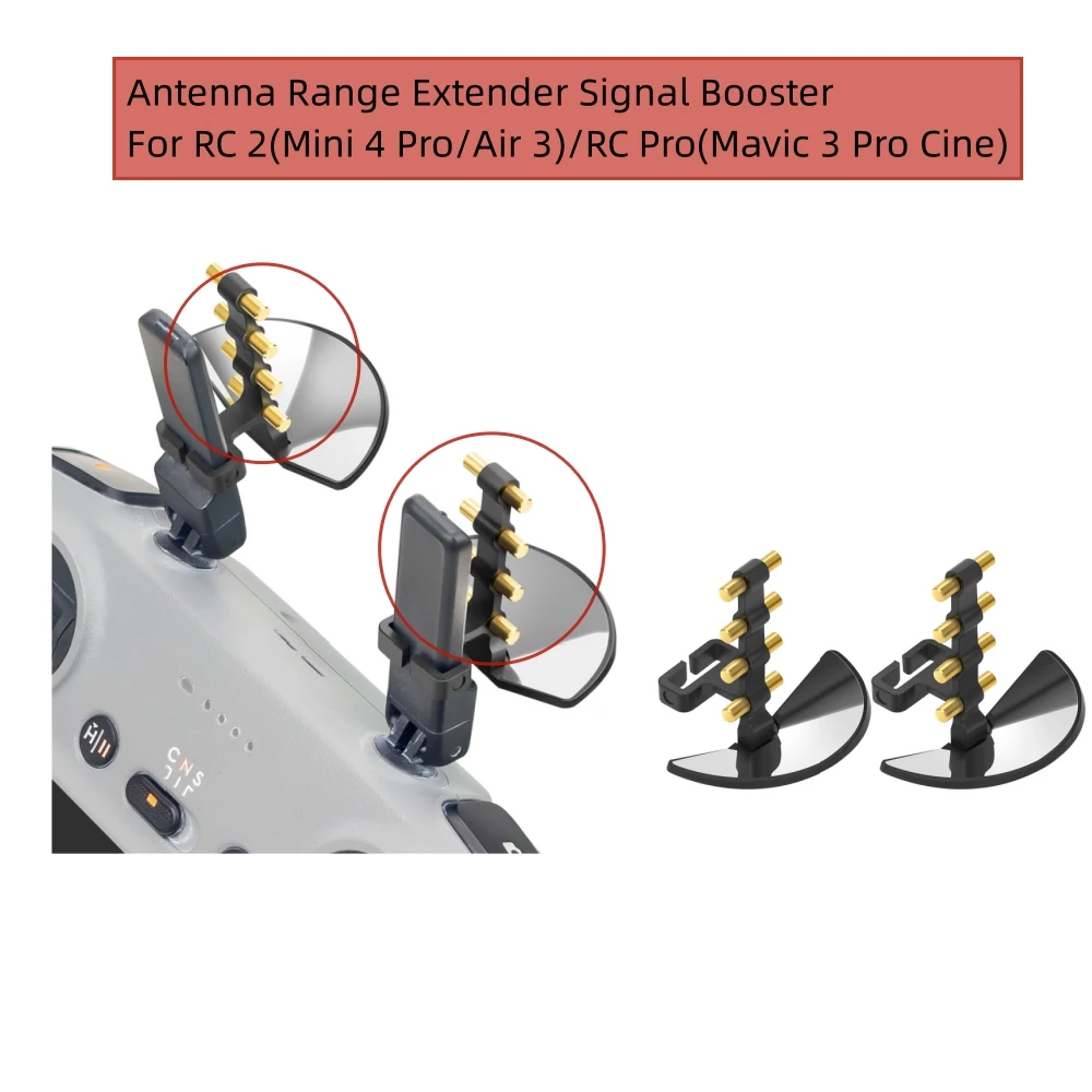 1 Set Antenna Range Extender for RC2(Mini 4 Pro/Air 3)/RC Pro(Mavic 3 Pro Cine) Signal Booster Yagi Antenna Accessories