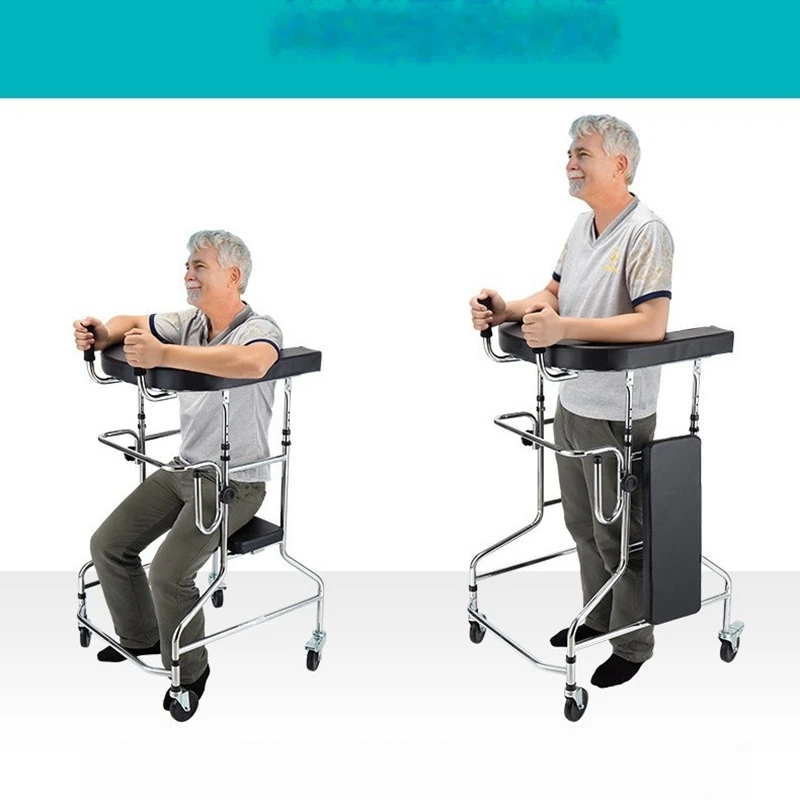 Elderly rehabilitation walking aid, adult walker, stroke hemiplegia, lower limb training equipment, multifunctional stand
