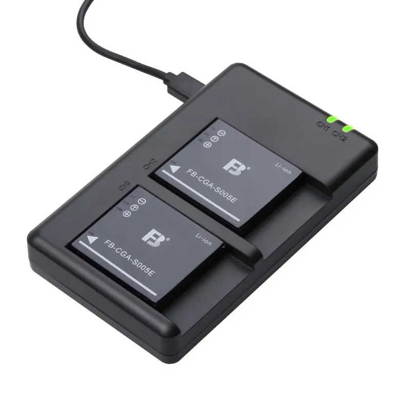 USB Camera Battery Charger, Recarregador para Ricoh GR GR2 DB-65 Panasonic LX3 FX5 FX8 FX9 DMC-FX100 R5 GX20 Leica BP-DC4