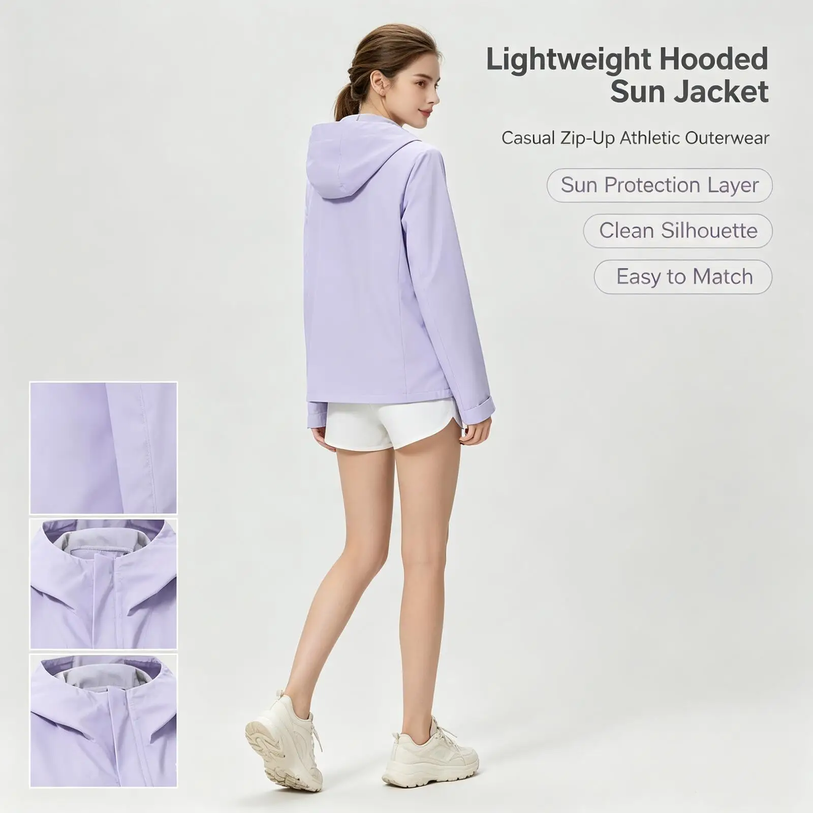 Under Armour Women's Woven Sportswear Hooded Outdoor Windproof Running Training Fitness Jacket 6009571-536
