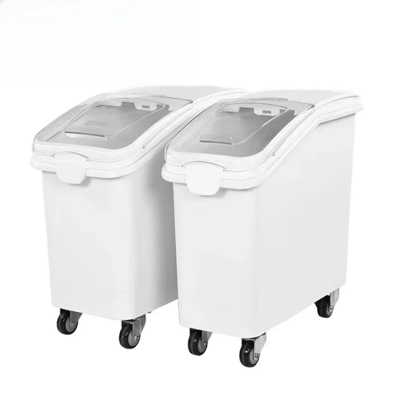 لوازم المطاعم التجارية للتقديم، سعة كبيرة لتخزين المواد الغذائية، صندوق المكونات البلاستيكية للدقيق