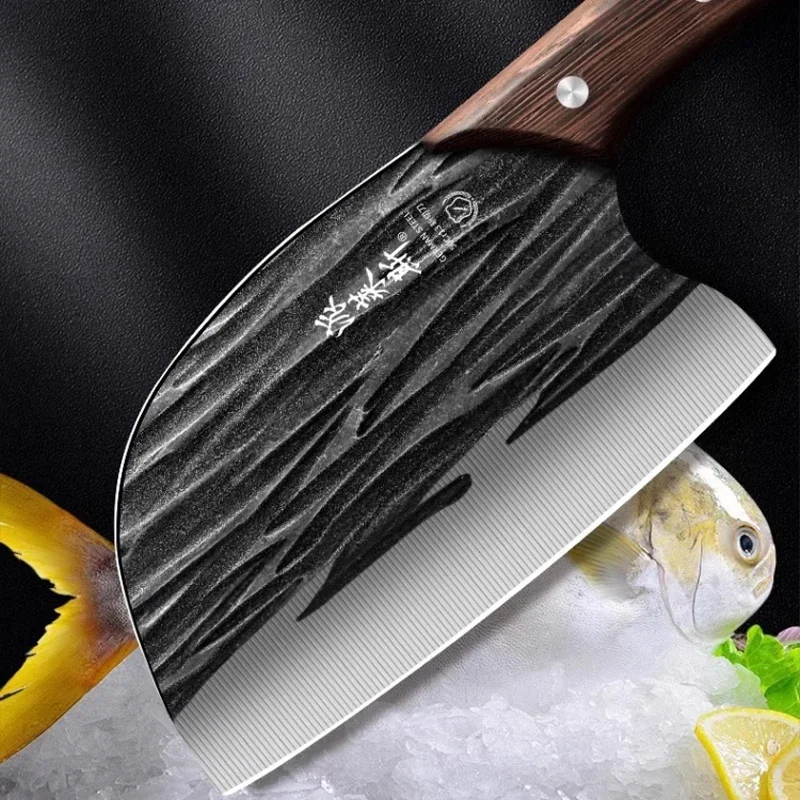 2024 New seiko kitchen knife, kitchen hand forging cutting knife dual-purpose knife. Kitchen knife knife for cutting small bones