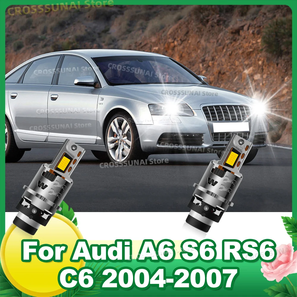 

Светодиодные лампы CANBUS 110 Вт, супер яркие, замена ксеноновых фонарей для Audi A6 S6 RS6 C6 2004 2005 2006 2007