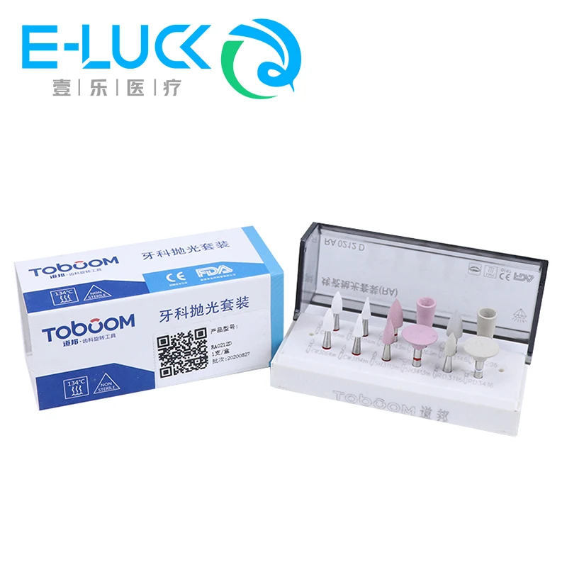 

12 Pcs/kit Dental Porcelain Teeth Polishing RA 0212D Ceramic Silicone Rubber Polishers for Low Speed Handpiece