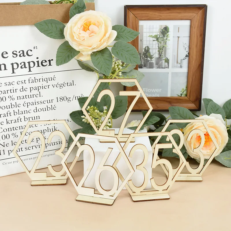 Table Numbers.Wedding Table Numbers. Hexagon table numbers.table numbers