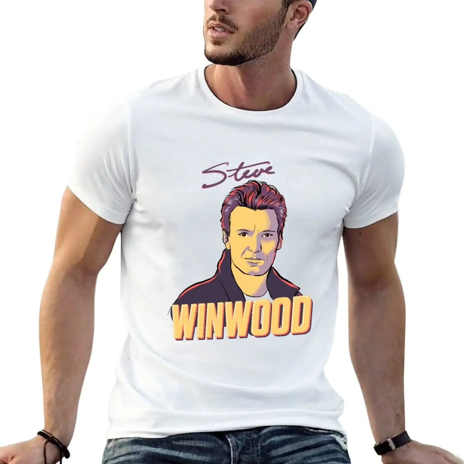 Steve Winwood T-Shirt new edition Blouse boys animal print fruit of the loom mens t shirts