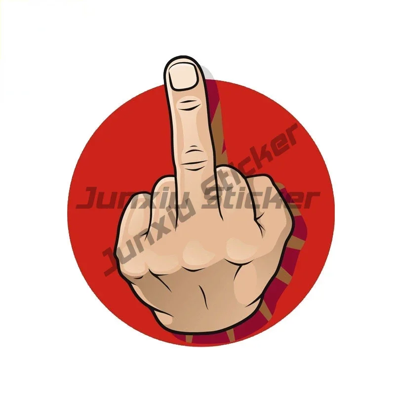 

New Design Personality Cover Scratch-off Car Stickers Finger Applique Sunscreen Waterproof Laptop Applique PVC