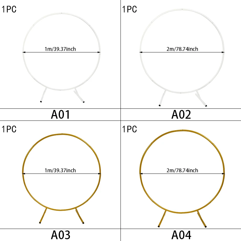 Imagem -06 - Metal Redondo Balão Arco Balão Círculo Suporte de Fundo Casamento Arco Faça Você Mesmo Quadro para Festa Aniversário Decoração do Chuveiro do Bebê 2m