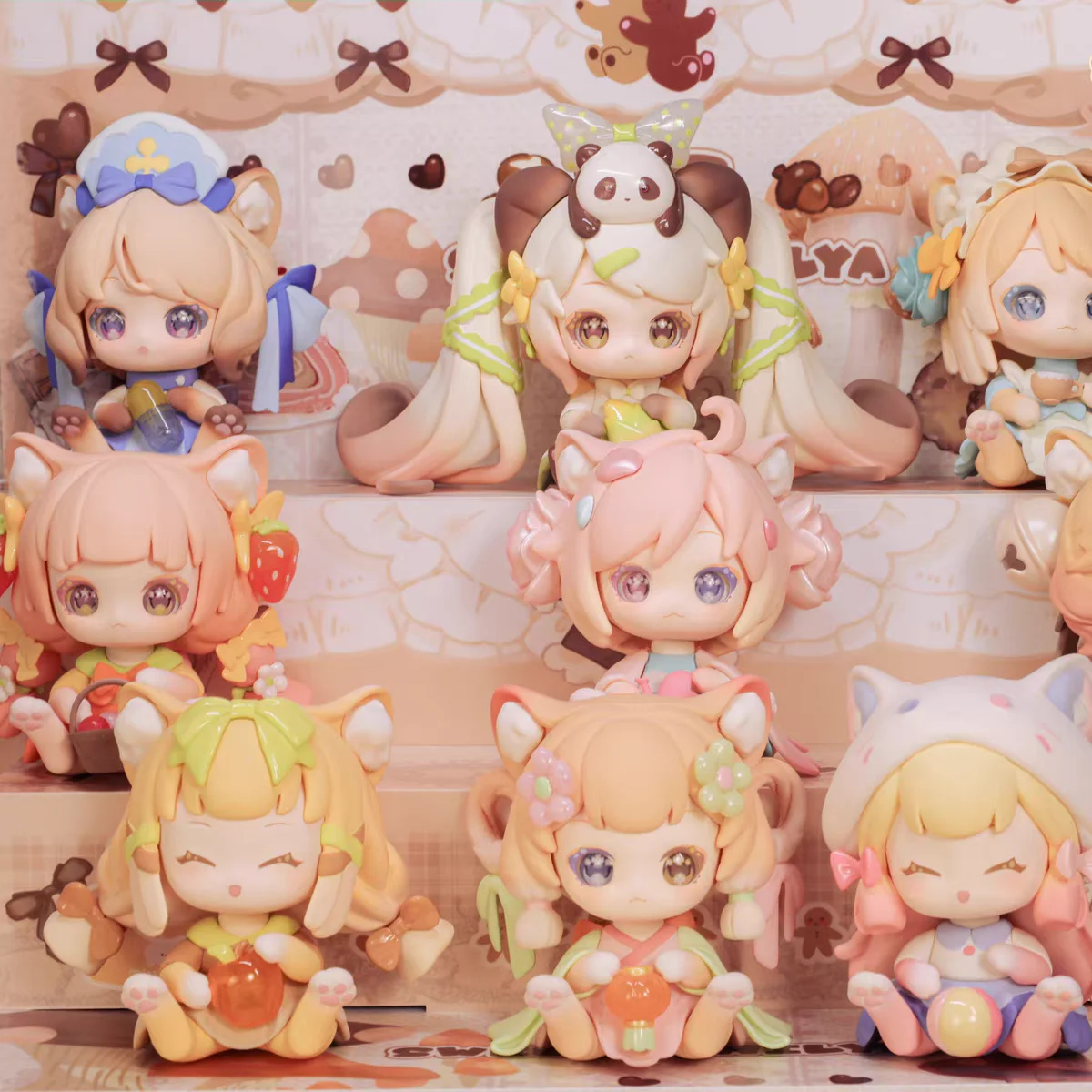 

New Genuine Moni Cute Cat Kitten Office Blind Box Surprise Box Cute Action Figure Trendy Model Desk Decor Toy Gifts