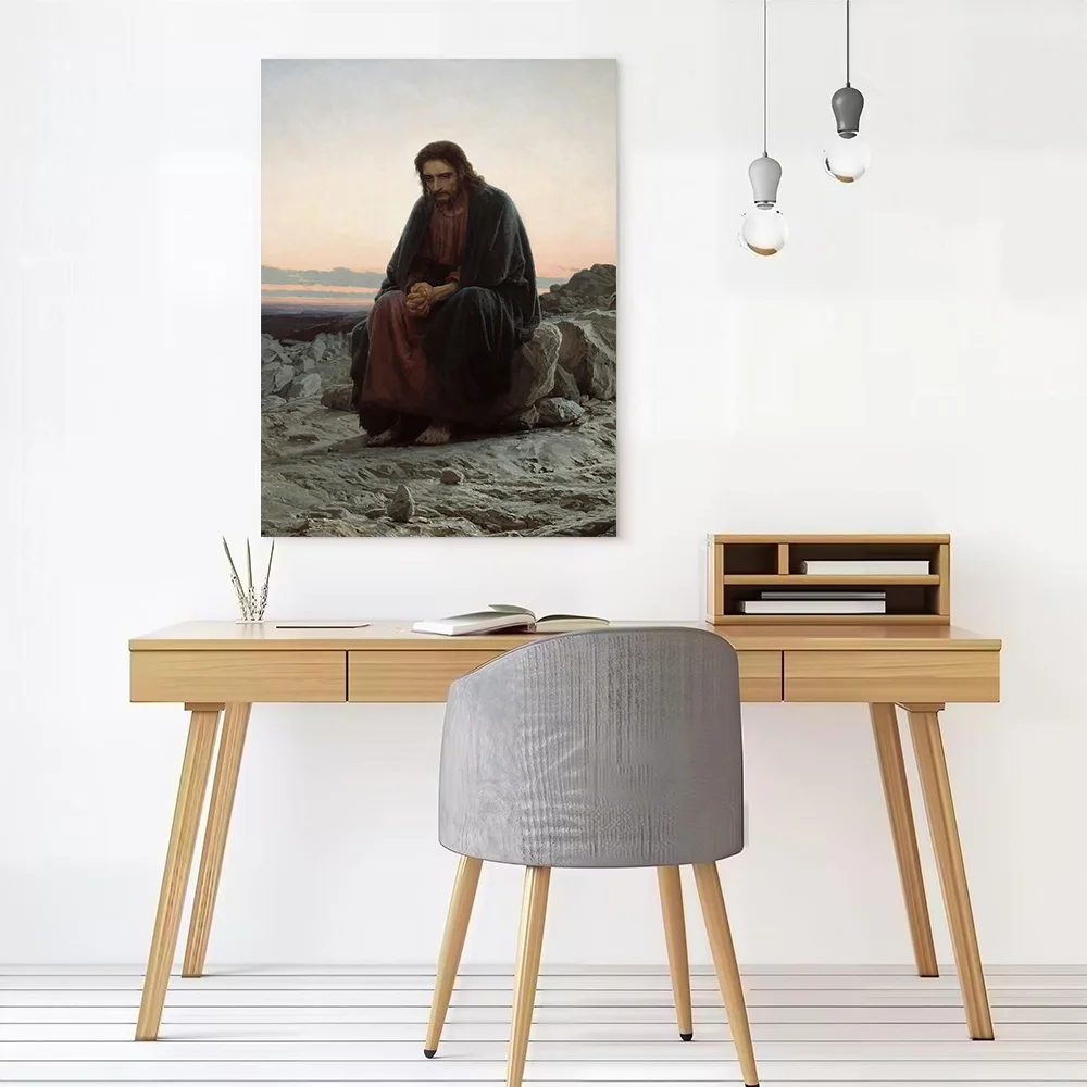Christ in Gethsemane Painting Canvas Wall Arts Poster Customizable Pictures Printing for Room Decorative Paintings Home Decor