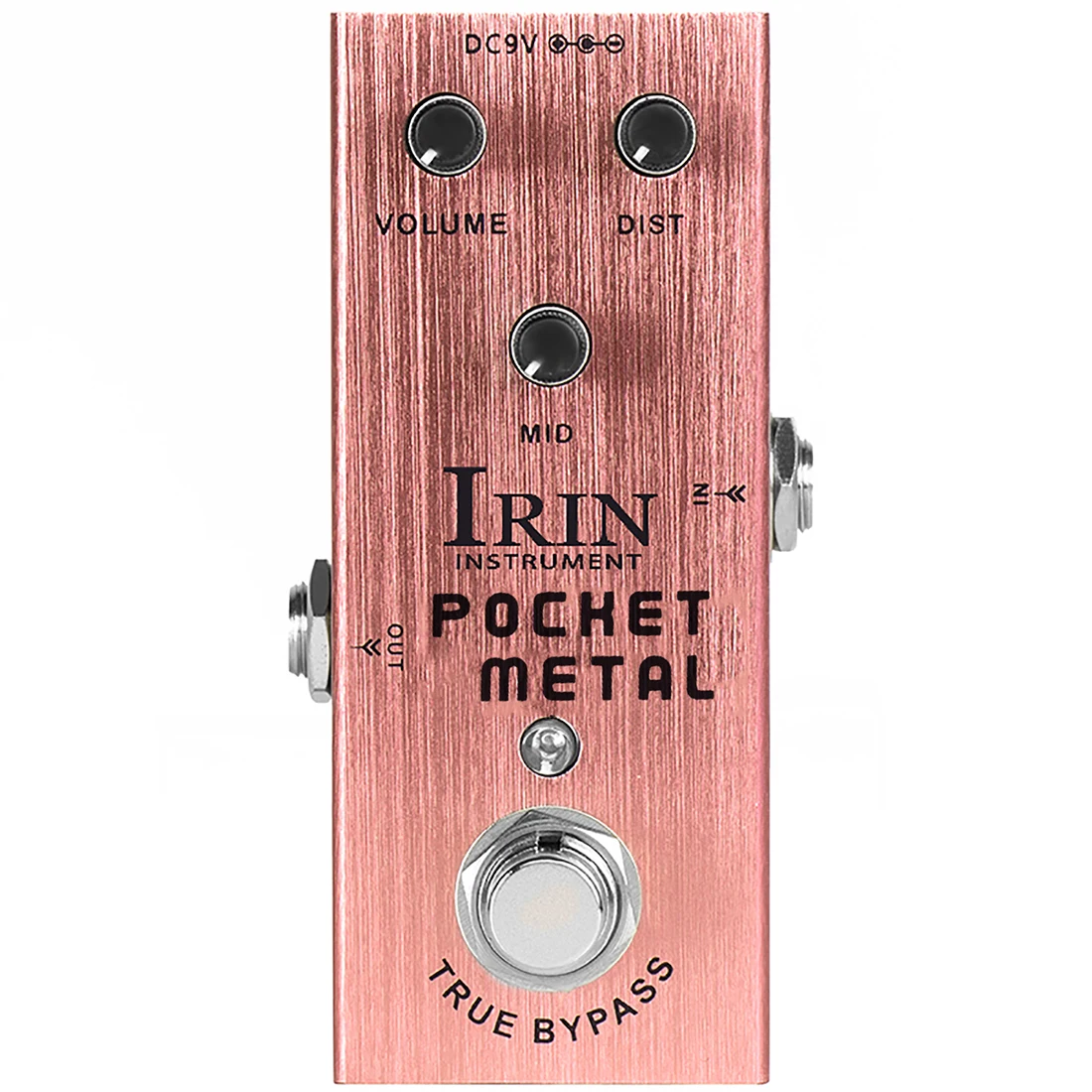 IRIN AN-04 Effects Pocket Metal Distortion Pedal Huge Metal Distortion Sounds Electric Guitar Pedal with Mid Adjustment Knob