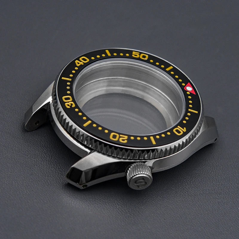 Watch Case Ceramic Bezel 200M Waterproof Fit 7S26 NH35 NH36 4R/6R Automatic Movement Watch Design SPB185 SPB187 Repair Parts