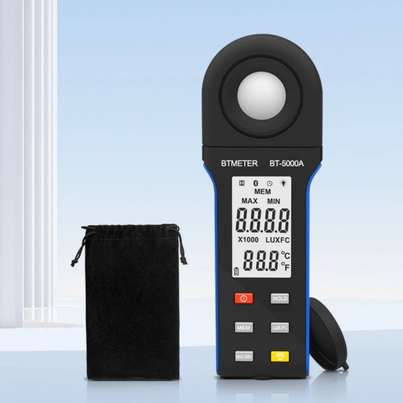 Advanced Illuminance Meter Digital Light Luxmeter With Wireless Connectivities & High Precise Sensors Indoor Outdoor Drop ship