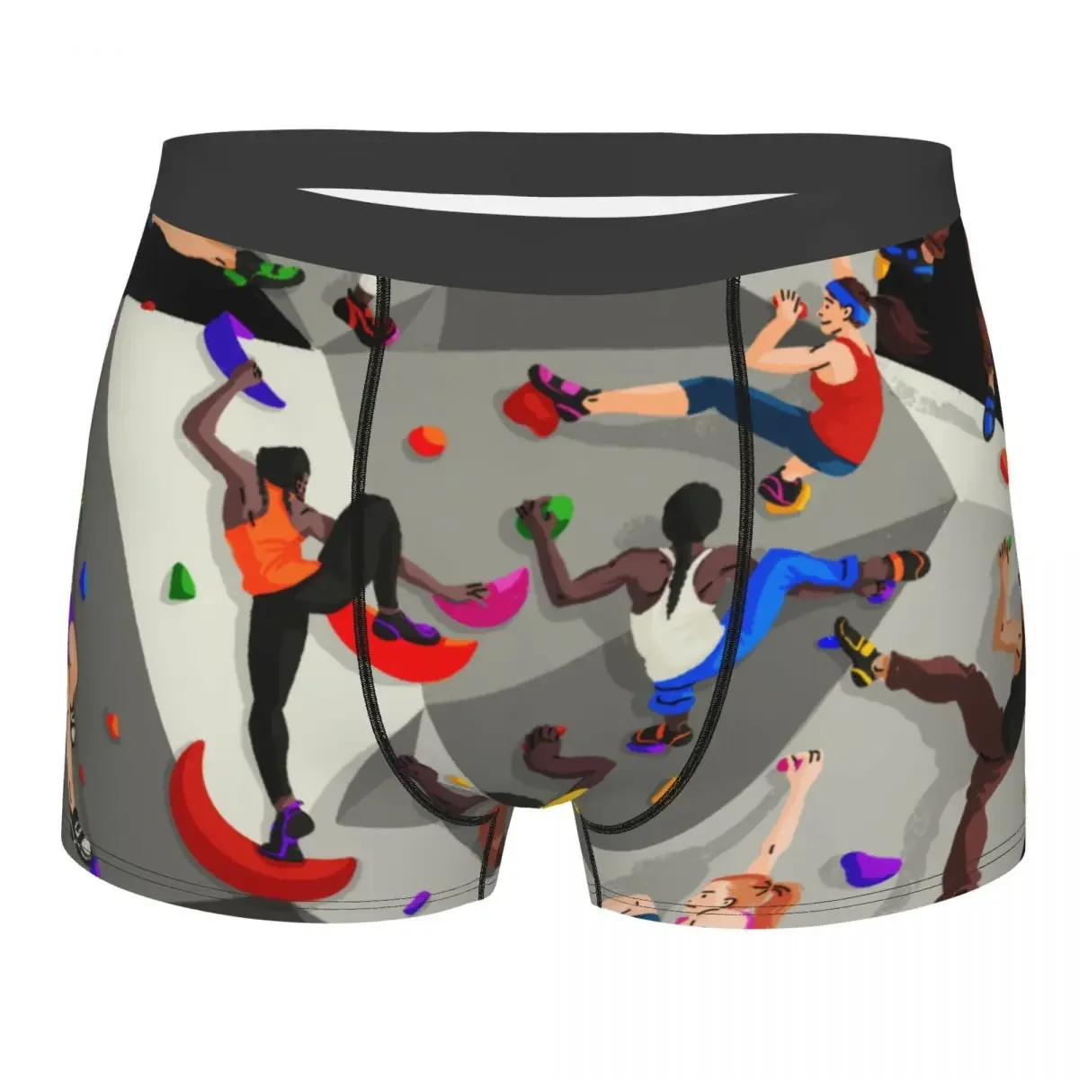 

Novelty Rock Climbing Bouldering Boxers Shorts Panties Men's Underpants Stretch Climber Sport Briefs Underwear