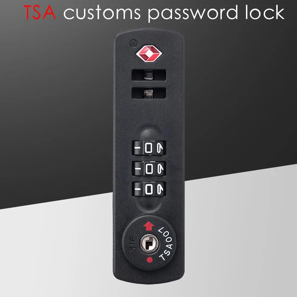 High Security Anti-Theft 3-digit Combination Lock TSA21123 Multi-purpose Customs Password Lock For Luggage Suitcase Code Padlock