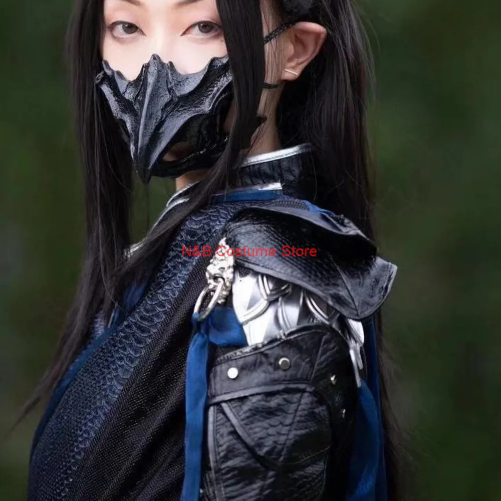 Chinese Novel Sha Po Lang Chang Geng Gu Yun Mask Black Eagle Mask Xuan Tie Camp Black Crow Masks Halloween Prop