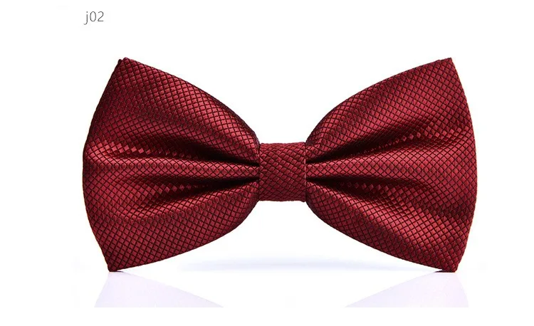 High Density Bow Tie Strips for Men Business Wedding Bowknot Red Black Neckwear Blue Purple Bowties