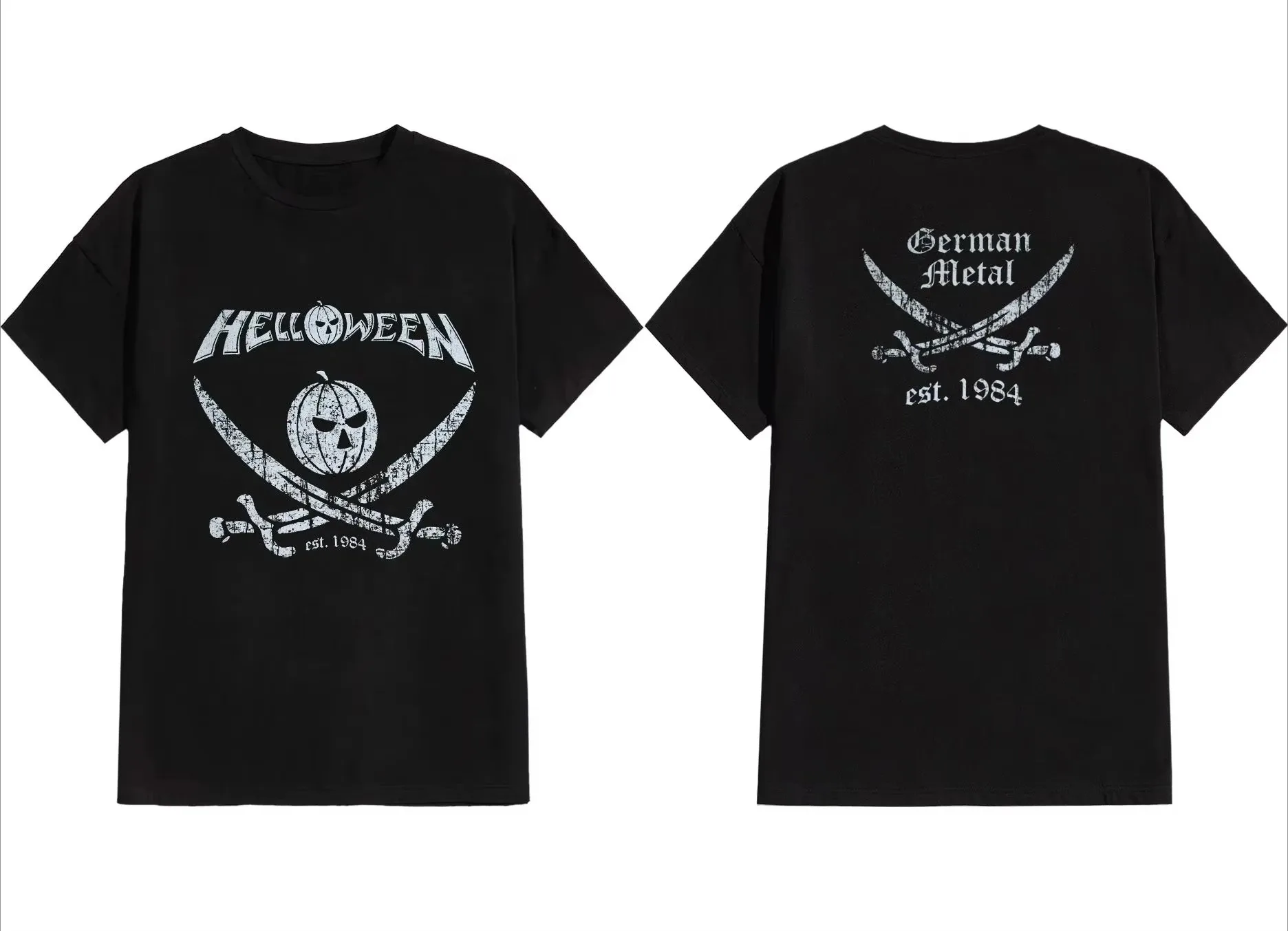 Helloween T-Shirt Heavy Metal Band Family Tee Music T-Shirt Retro