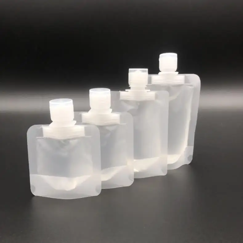 Refillable Empty Squeeze Pouches Packaging Bag Travel Cosmetic Lotion Shampoo Liquid Packing Storage Bags ni678