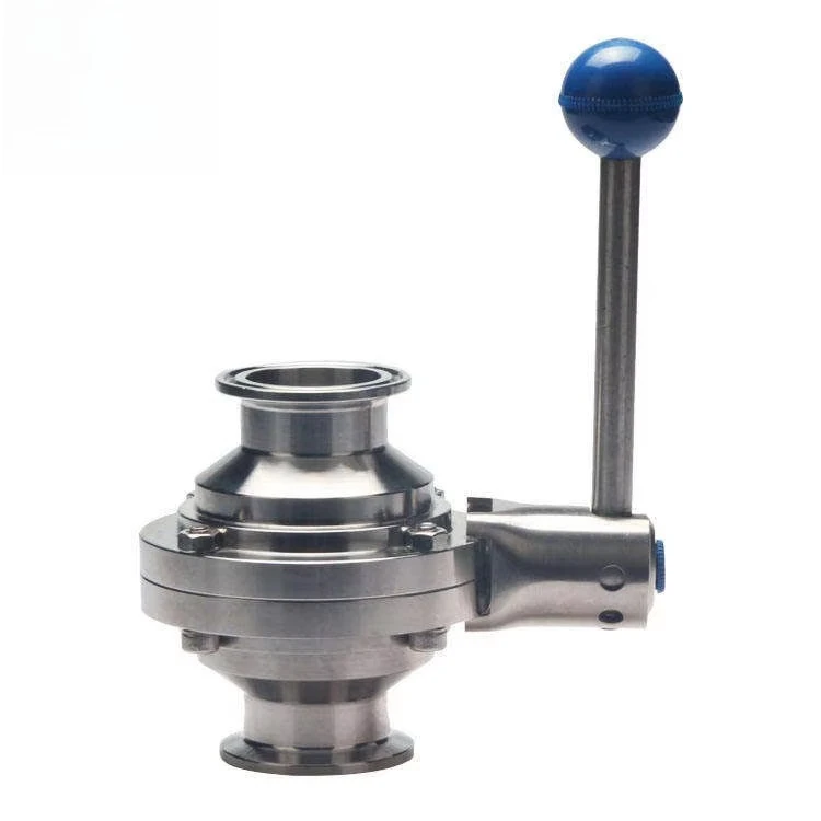 تصنيع نوعية جيدة 2 بوصة DN15 صمام التحكم الصحي 304 الفولاذ المقاوم للصدأ فراشة نوع الكرة صمام