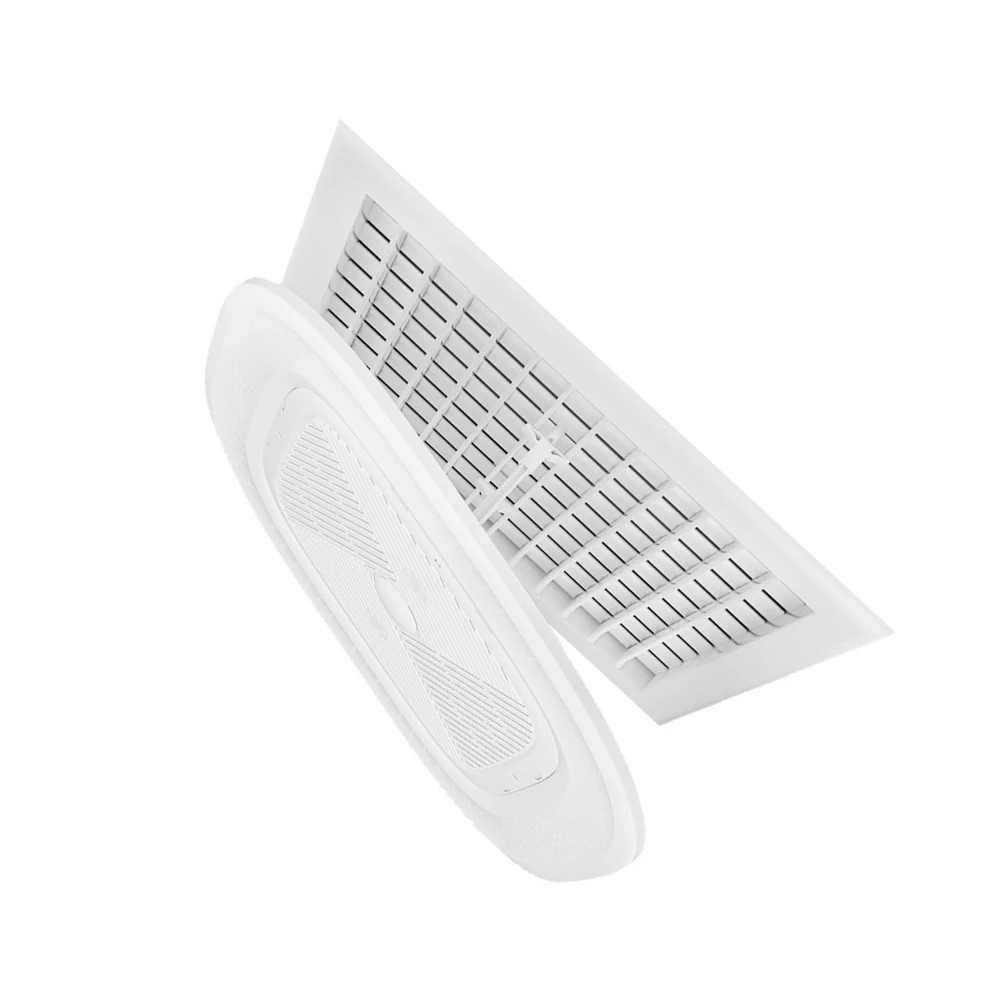 Central Air Conditioner Deflector Cover General Square Ceiling Vent Baffle ABS Anti-direct Blowing Windshield Chain/Bracket
