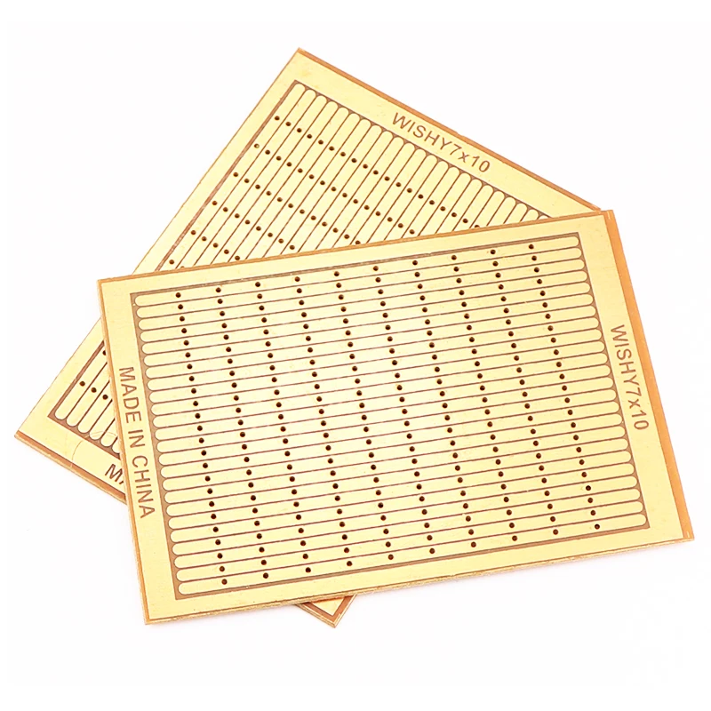 5PCS DIY 7*10CM Prototype Paper PCB Universal Experimental Matrix Circuit Board Single Row Continuous Hole Spacing 7.62 70x100mm