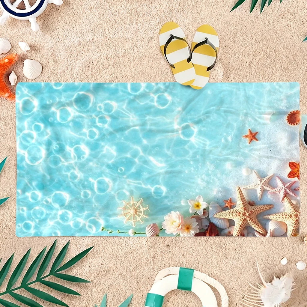 1pc Starfish Seawater Beach Towel Large Quick-drying Towel Suitable for Beach Yoga Pool Gym Sport Towel Summer Gift for Friends