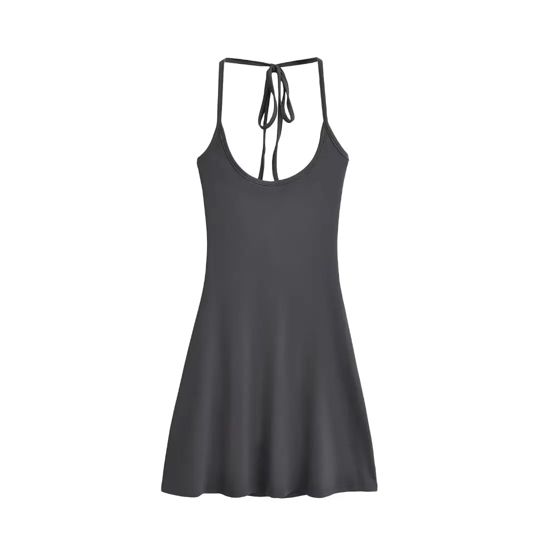 

Kardaian Sexy ter Ne Dr Large Bal A-Line Dr Women Summer Spicy Thinming ort Skirt Sexy Sle Knot Detail