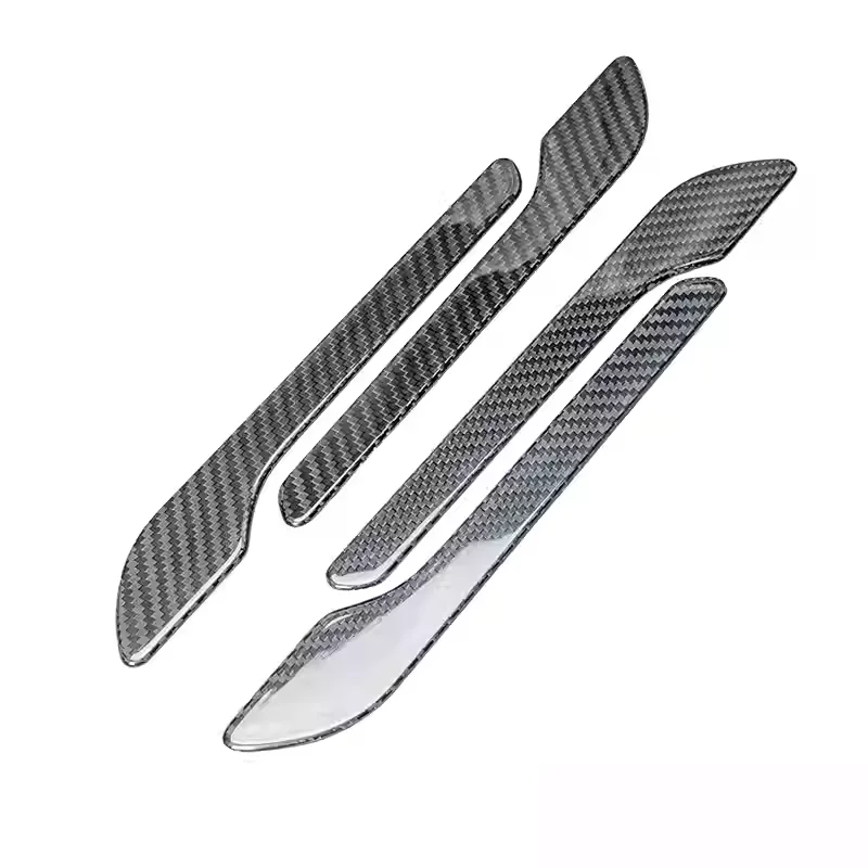 

Для Tesla Model 3/Y дверная ручка из сухого углеродного волокна, набор из 4 предметов, формованная с технологией сжатия, клейкие накладки 3M 19-25