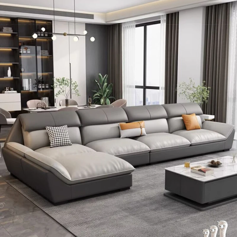 Clouds Recliner Living Room Sofas Leather Clouds Reclinable Organizer Long Couchs Cinema Family Sofa Inflavel Home Furniture