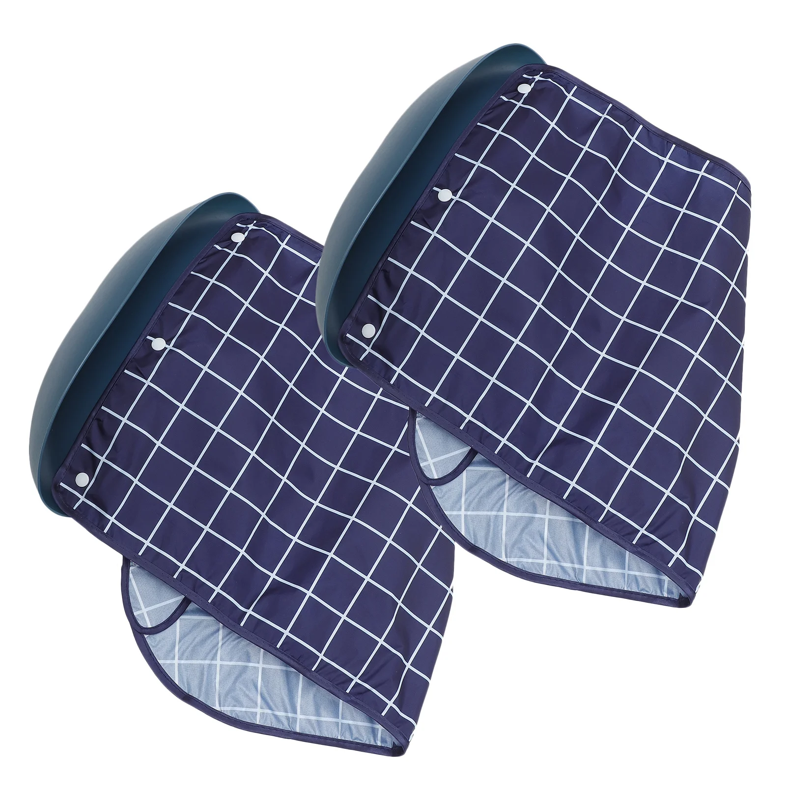 

2Pcs Waterproof Adult Bibs for Seniors Large Washable Reusable Elderly Eating Apron Clothing Protector Dining Crumb Catcher