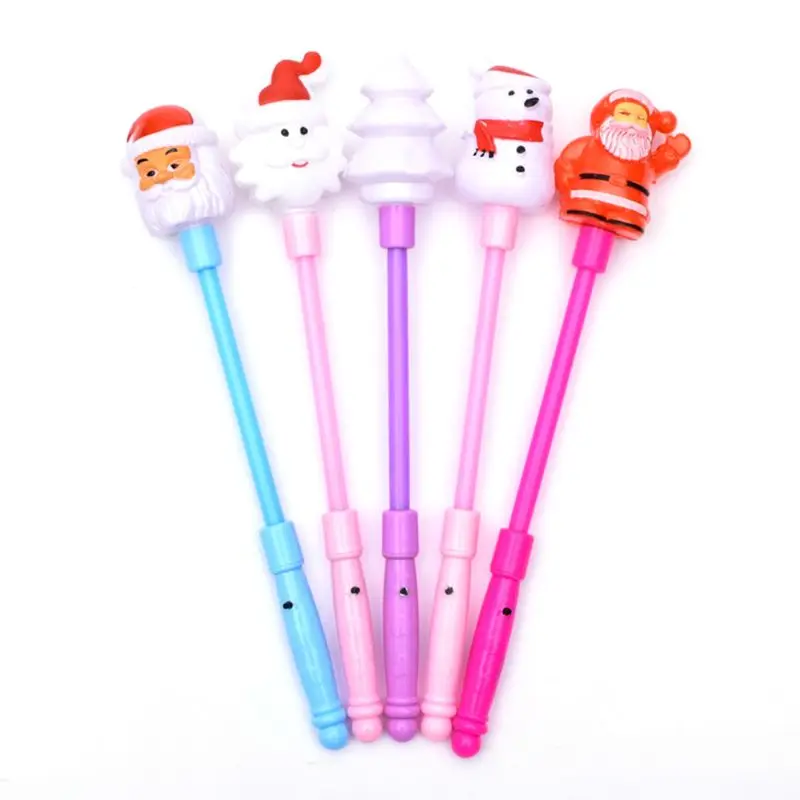 

77HD New Color Flash Wave Ball Electric Children's Toys Santa Claus snowman tree stick Flash Stick Children's Light Toys