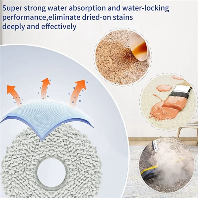 

BAAG-Accessories Kit For Ecovacs Debot N30 OMNI / N30 PRO OMNI Vacuum Parts Main Side Brush Hepa Filter Mop Cloth Dust Bag
