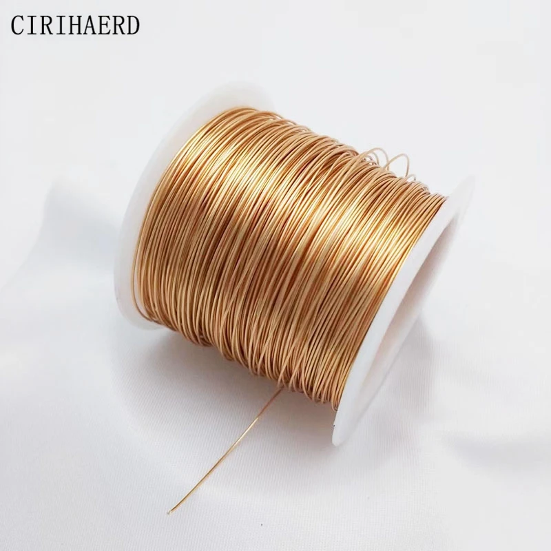 Großhandel Rose Gold/Silber Überzogene Kupfer Draht Für Schmuck Handwerk Materialien DIY Schmuck Machen Zubehör Liefert Perlen Draht