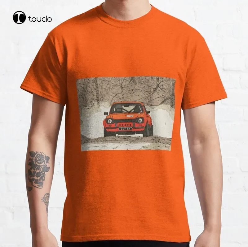 Mk1 Escort Rally Orange T-Shirt classique en coton