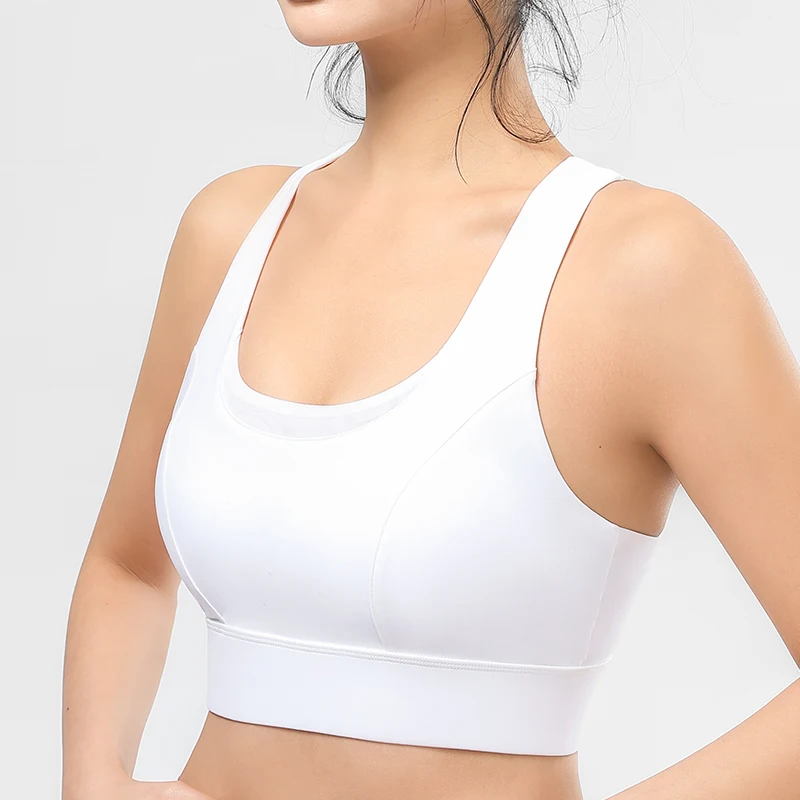 

New High Impact Sports Bras Top Wear Adjustable Yoga Bra Shockproof Running Vest Hollowed-out back Fitness Gym Bra Brassiere