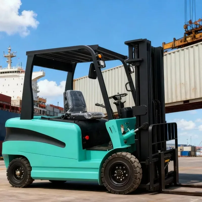 Customized 2 Ton Solid Tire Electric Forklift Truck Adjustable Fork Width Lithium-Ion Battery 3-9m Lifting Forklift diesel