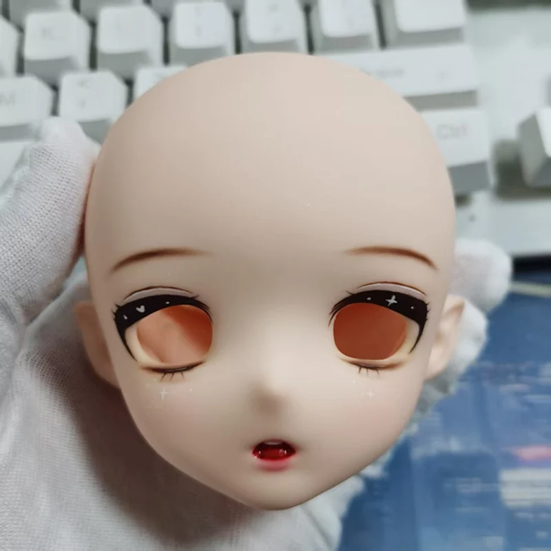

1/4 Imomodoll's Head Part with Makeup Half- White Skin Dress Up Accessories