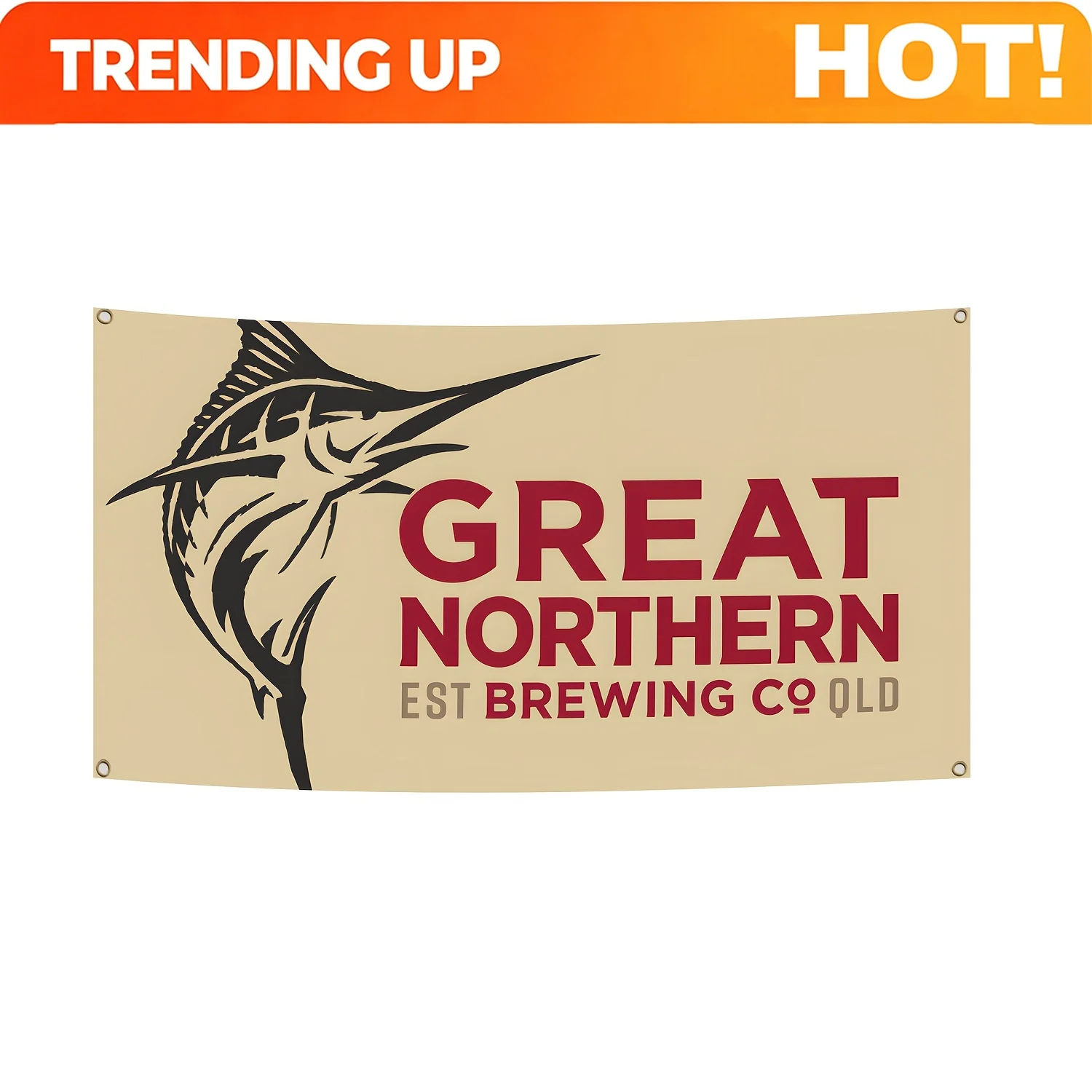 Customize [Perfect for Decor] Durable Polyester Great Northern Beer Flag 3X5 Feet | Printed Banner for Man Caves, Garage Parties