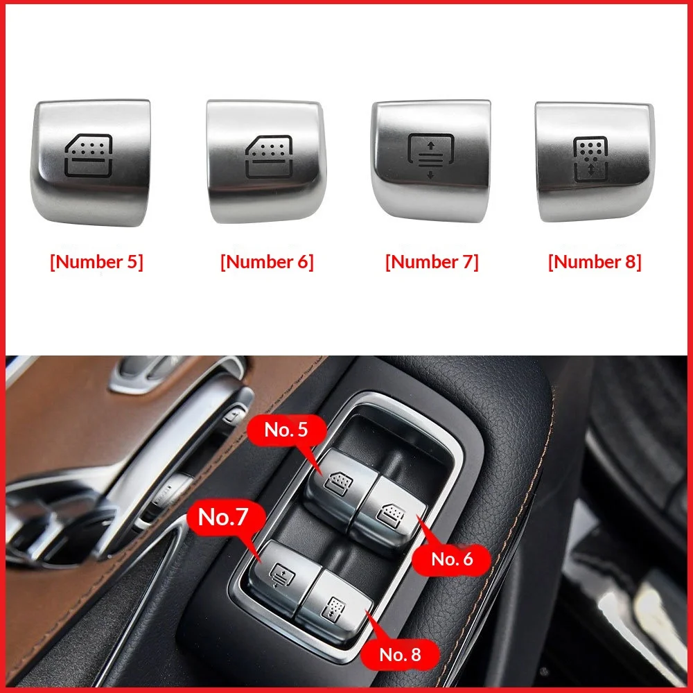 Applicable to Mercedes-Benz E-class S-class rear door glass lifter switch button W213 W222 rear window button