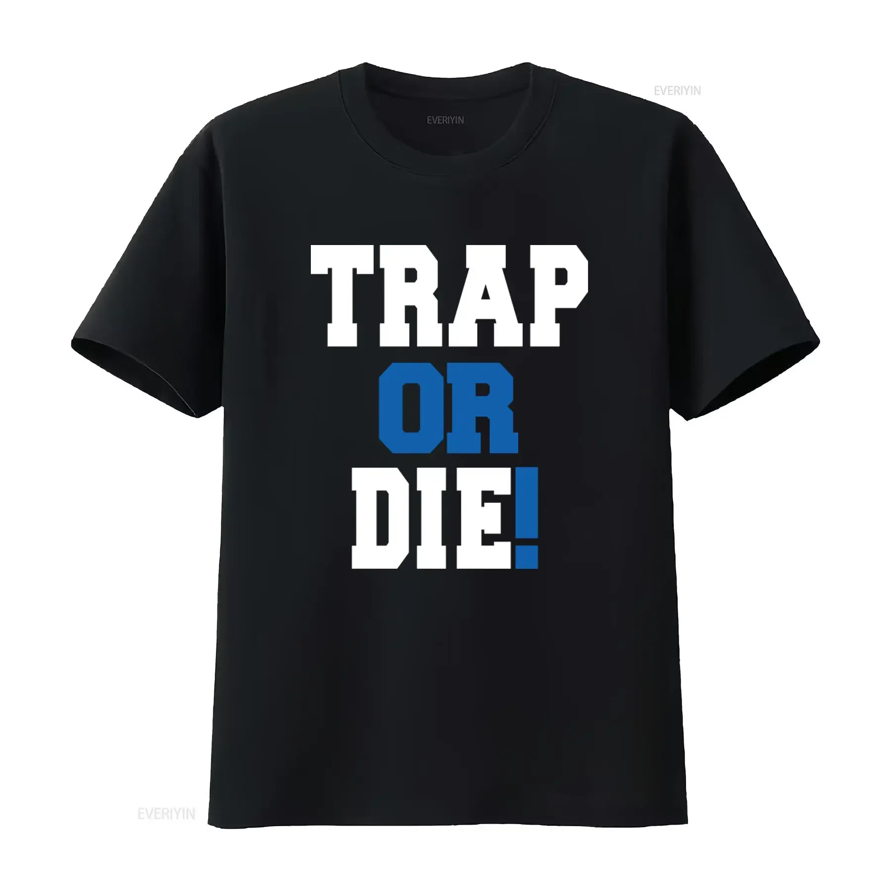 Camiseta Young Jeezy Trap Or Die para hombre, talla pequeña, negra, diseño moderno de ropa urbana, estilo vintage lavado, ropa de diseñador a la moda.