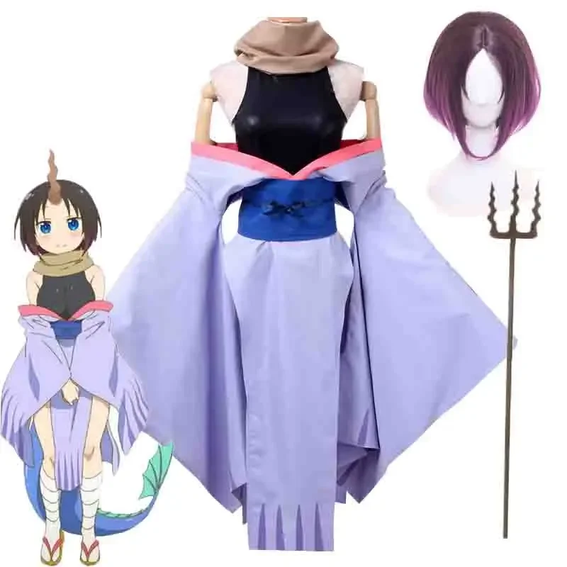 Anime Miss Kobayashi‘s Dragon Maid Elma Cosplay Costume Jumpsuit Outfits Halloween Carnival Suit