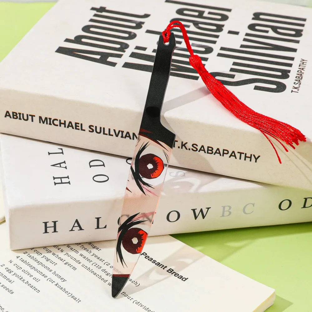 Demon Slayer Acrylic Blade Bookmark Passionate Anime Bookmark Birthday Gift for Friends Christmas Gift