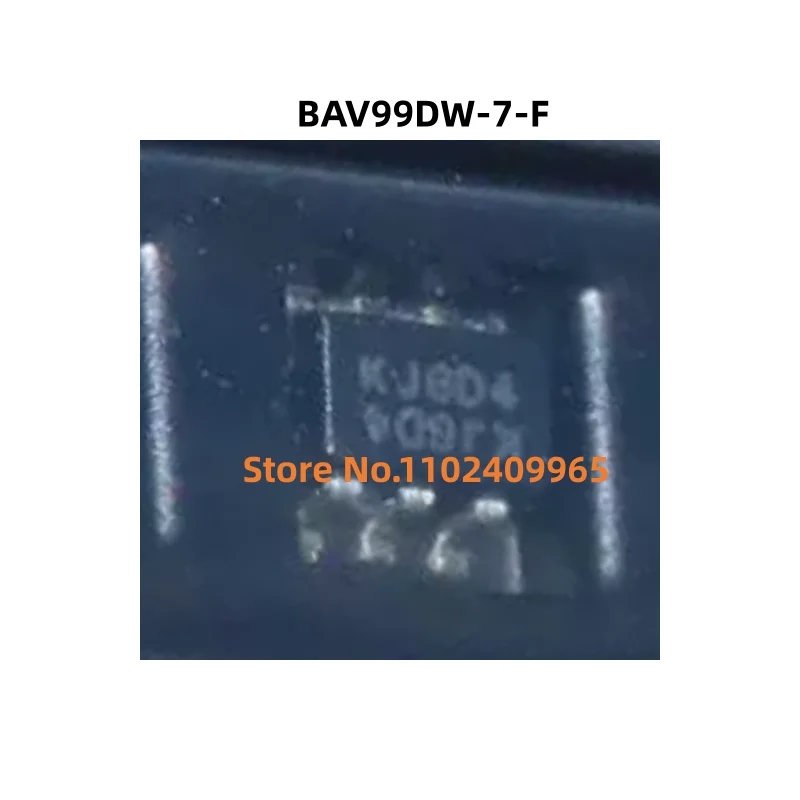 50pcs/lot  BAV99DW-7-F   BAV99DW   KJG   SOT-363  100% New