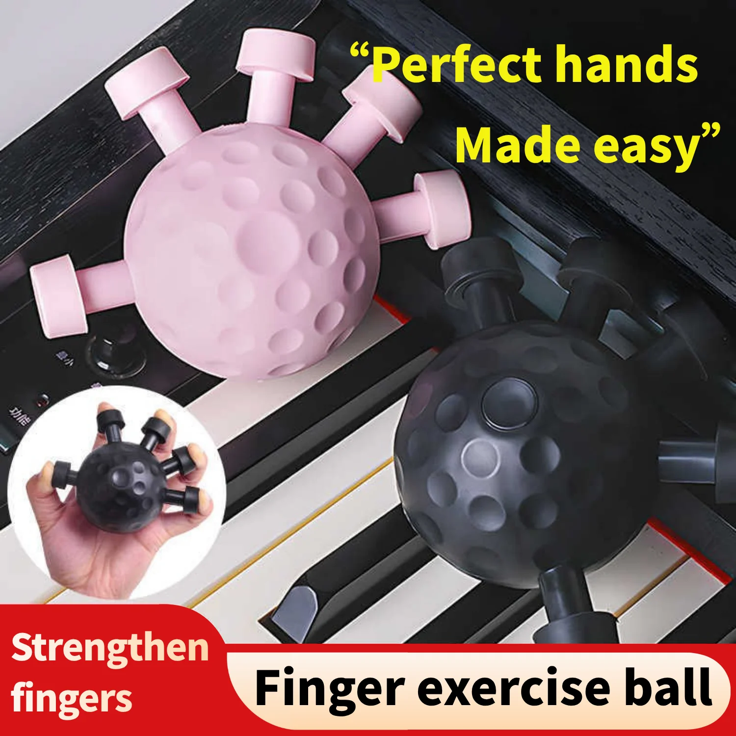 Finger Exerciser Trainer Hand Grip Strengthener Rock Climbing Finger Exerciser Trainers Gripper Exerciser Hand Strength Exercise