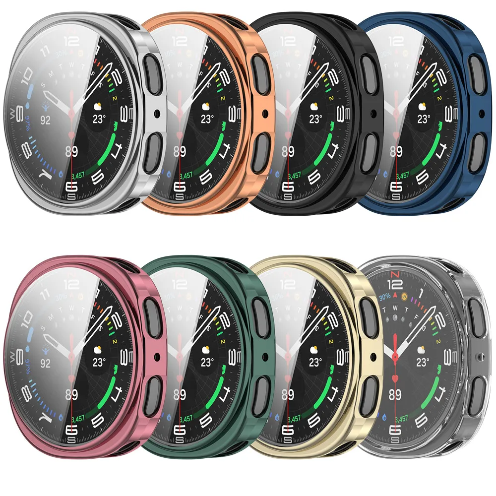 삼성 갤럭시 시계 8 용 TPU 소프트 케이스 40mm 44mm 화면 보호기 커버 전방위 보호 범퍼 액세서리