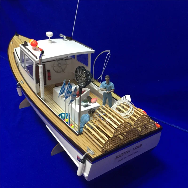 DIY 1:18 shrimp boat model Assembled kit High simulation electric remote control nautical children's birthday gift