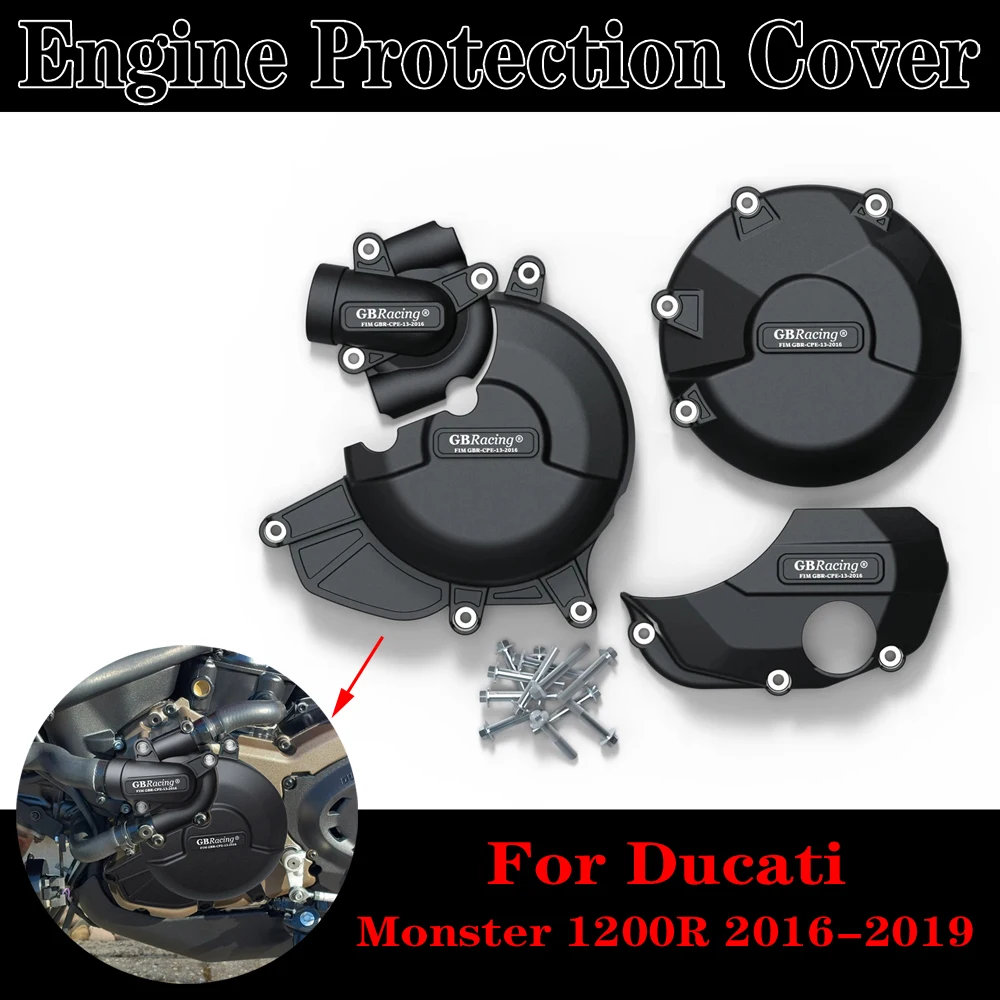 For Ducati Monster 1200R 2016-2019 Engine Protection Cover  GB Racing Engine Cover