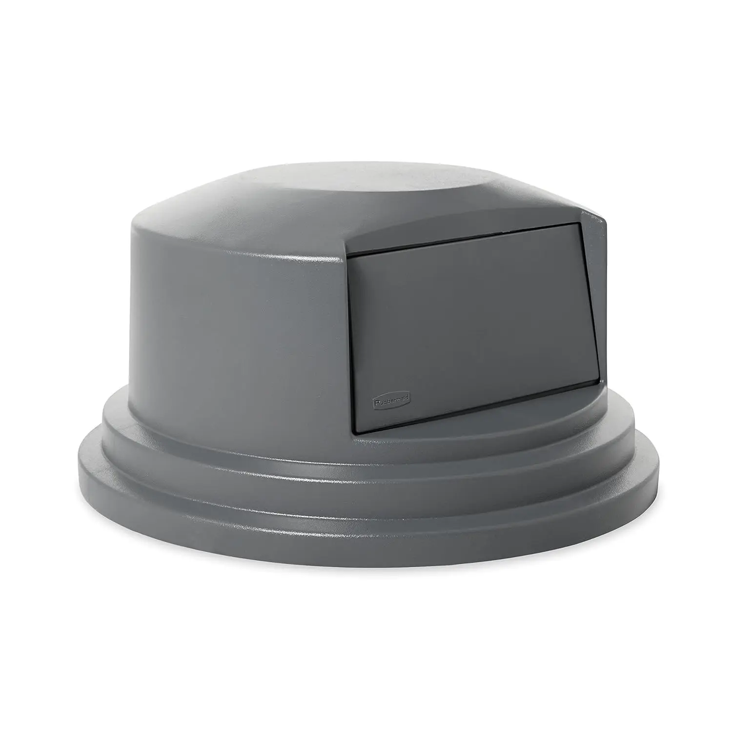 

Мусорный бак на 55 галлонов с купольной крышкой, серый, совместим со стандартными мусорными контейнерами для длительного использования